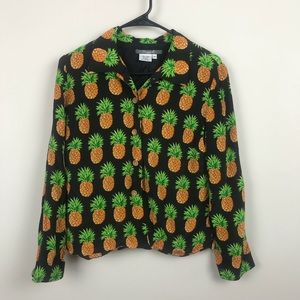 MAGGY L/ graphic buttondown